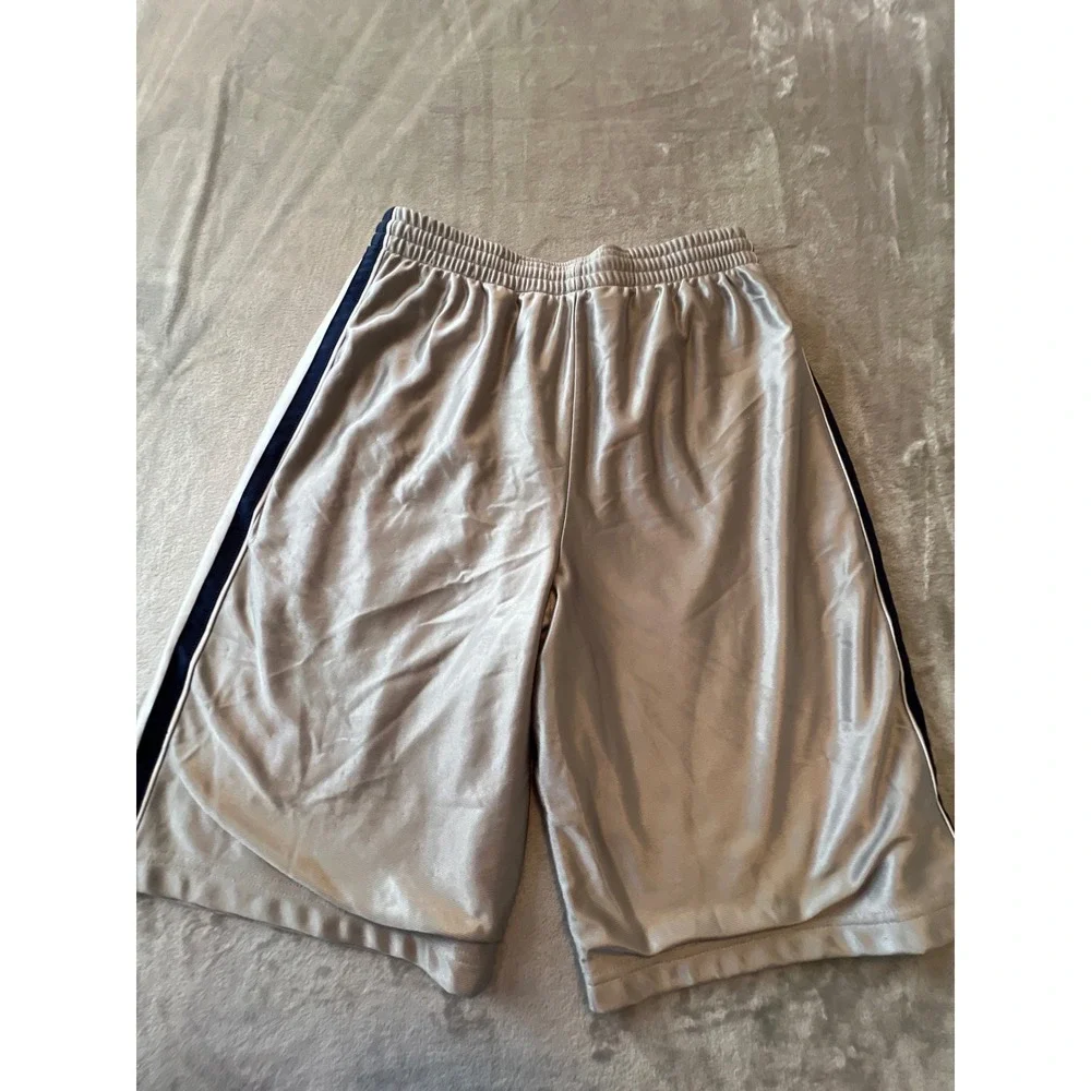 Aeropostale Basketball Shorts Mens Small Gray Athletic Striped A87 Logo